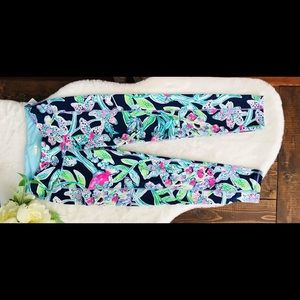 Lilly Pulitzer Luxletic Floral Print Leggings #001241 Lillies, M